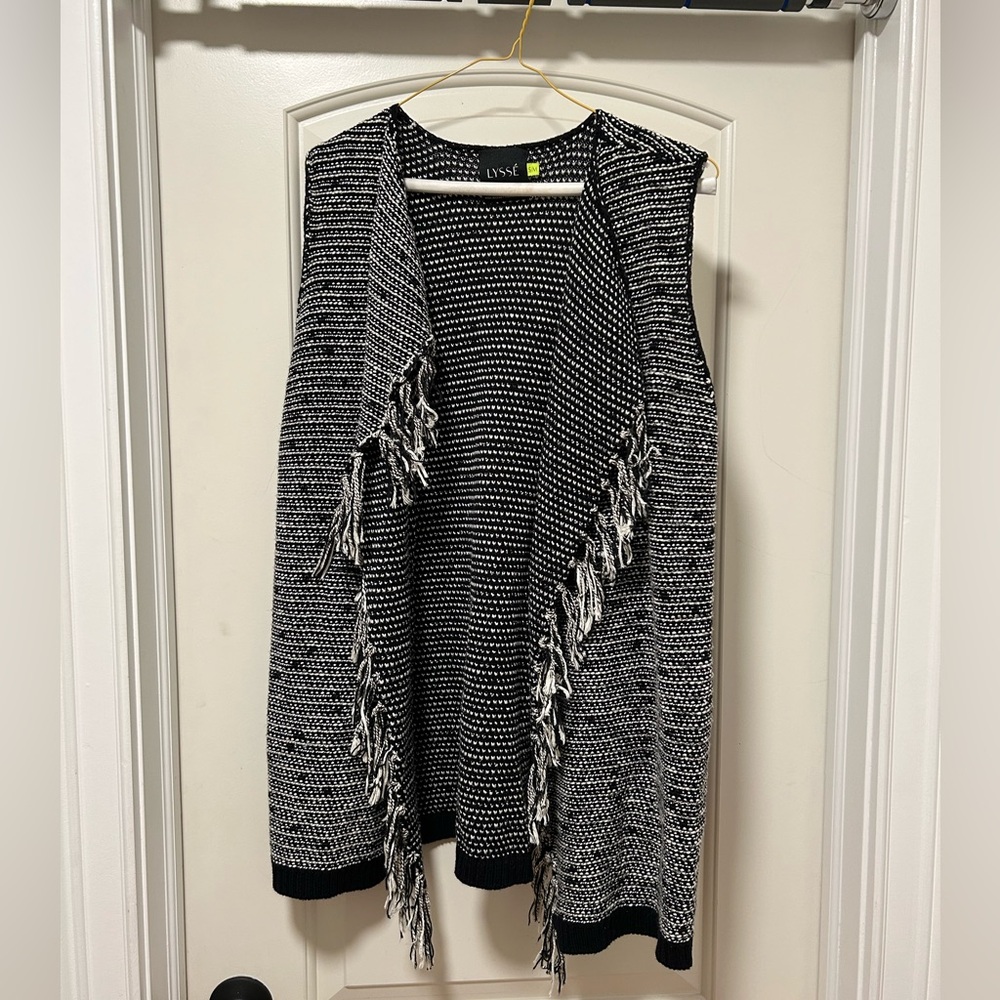 Lysse fringe textured vest